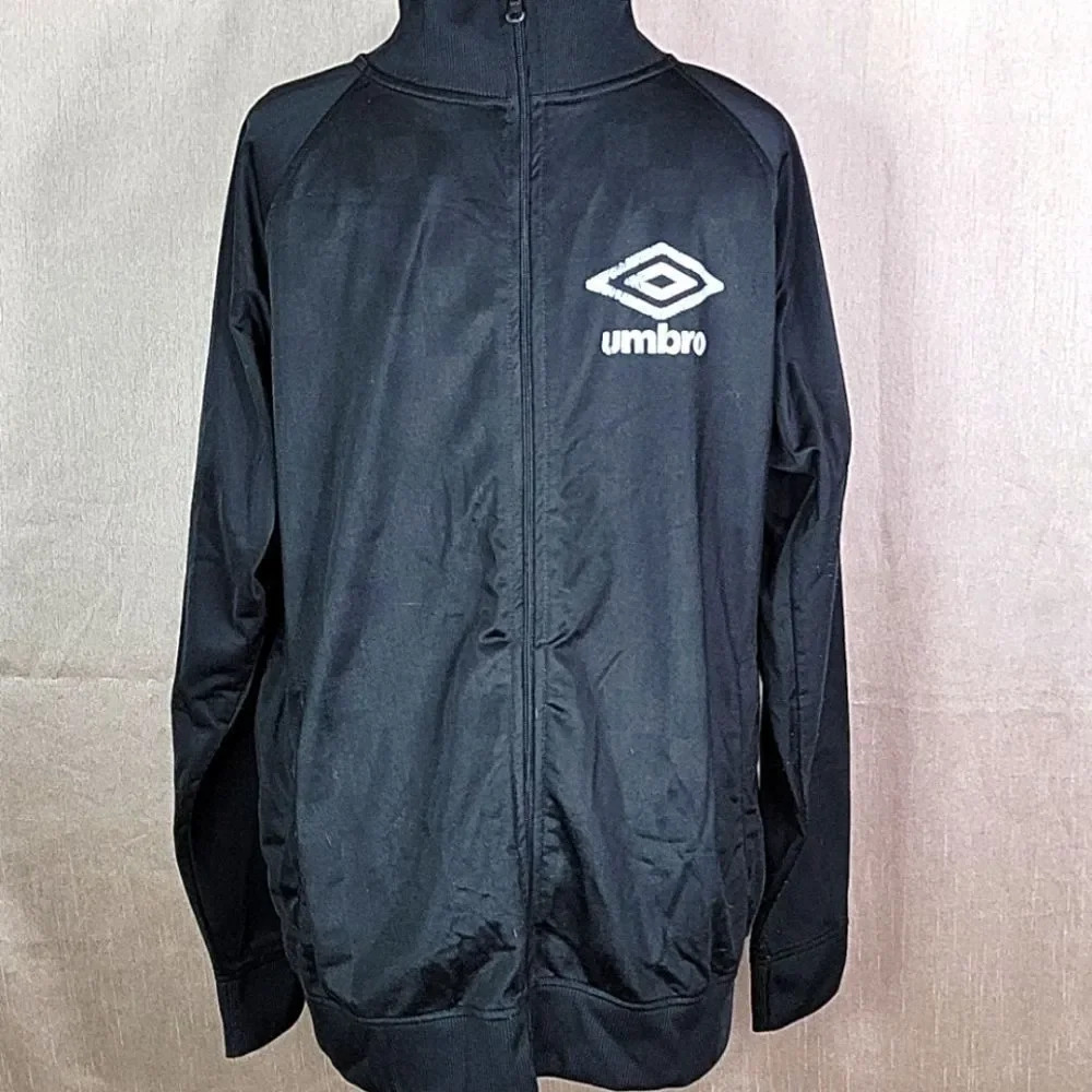 UMBRO Black Zip Up Sports Jacket Large